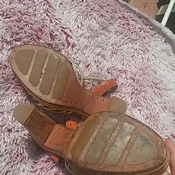 🌼FRYE🌼Silver 5" Platform Stiletto Heel US Size 8 - Picture 3 of 8